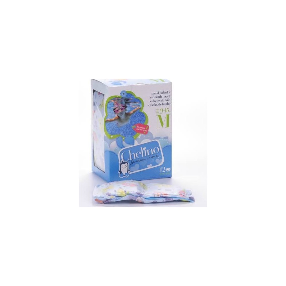 Chelino Fashion & Love Pañal Bañador Infantil Talla m 5 - 9 Kg - 12 Pañales