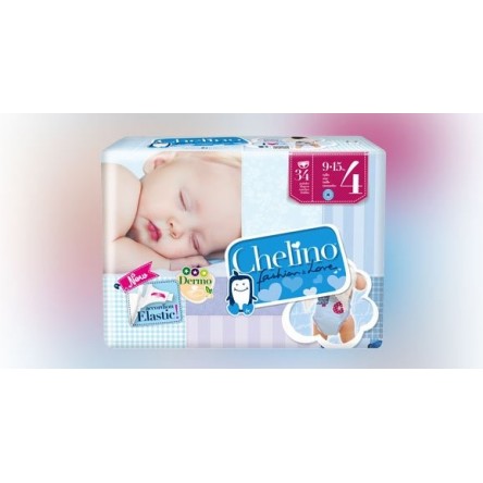 Chelino pañal infantil fashion & love t- 4 9-15 kg 34 pañales