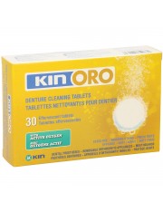 Kin oro tabletas limpieza dentaduras 30 unidades