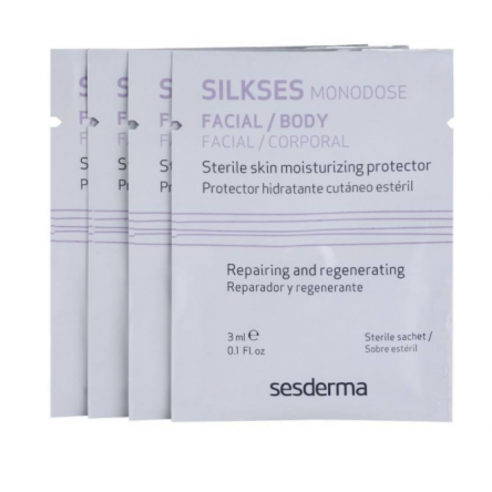 silkses crema hidratante protectora con accion renovadora 3 ml 20 sobres monodosis