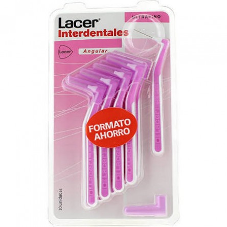 CEPILLO INTERDENTAL LACER ULTRAFINO ANGULAR 10 CEPILLOS