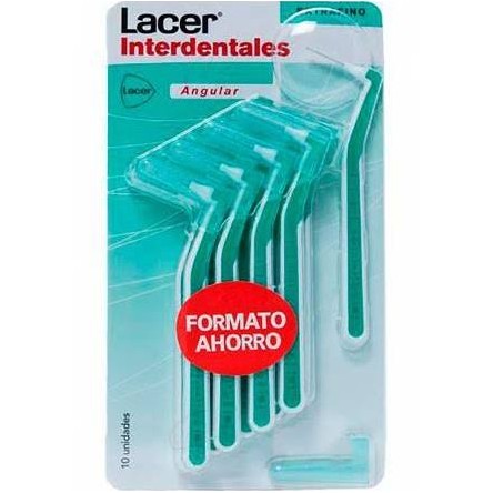 CEPILLO INTERDENTAL LACER ANGULAR EXTRAFINO 10 CEPILLOS