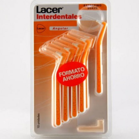 CEPILLO INTERDENTAL LACER ANGULAR EXTRAFINO SUAVE 10 CEPILLOS