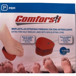 PLANTILLAS EXTRAFINAS MINI COMFORSIL SILICONA FORRADAS COLOR CARNE 2 UNIDADES