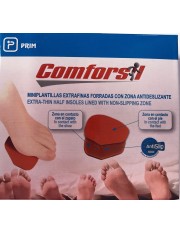 PLANTILLAS EXTRAFINAS MINI COMFORSIL SILICONA FORRADAS COLOR CARNE 2 UNIDADES