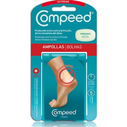 Compeed ampollas extreme hidrocoloide 5 unidades