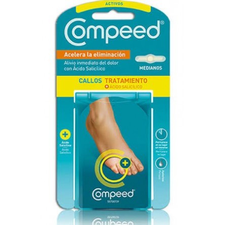Compeed callos activos hidrocoloide 6 apositos medianos Compeed callos activos hidrocoloide 6 apositos medianos