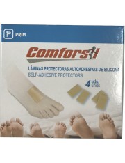 COMFORSIL LAMINAS PROTECTORAS AUTOADHESIVAS DE SILICONA 4 UNIDADES CC224