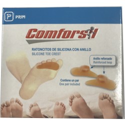 COMFORSIL RATONCITO SILICONA CON ANILLO DEDOS MARTILLO TALLA PEQUEÑA 2 UNIDADES (DCHO E IZQ) CC226S