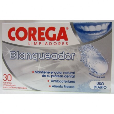 Corega blanqueador 30 tabletas