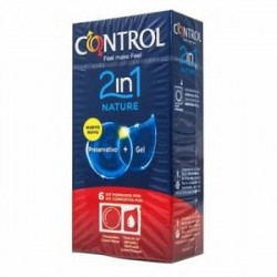 preservativos control nature 2 en 1 6 unidades