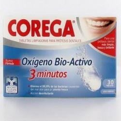 Corega oxigeno bio 3 minutos 30 tabletas efervescentes