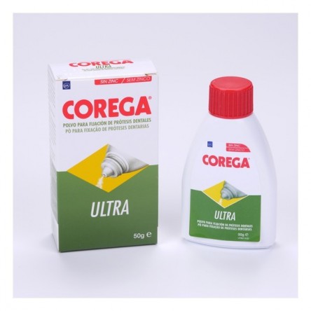 Corega ultra polvo adhesivo protesis 50 gr.