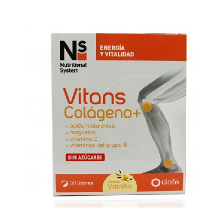 NS VITANS COLAGENO+ 30 SOBRES VAINILLA NS VITANS COLAGENO+ 30 SOBRES VAINILLA