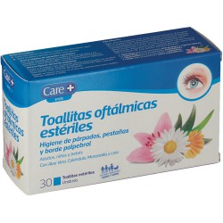 Toallitas oftalmicas esteriles CARE+30 toallitas