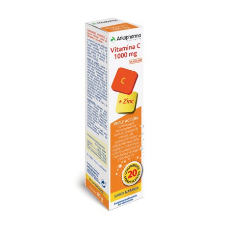 ARKOVITAL VITAMINA C 1000MG + ZINC COMPRIMIDOS EFERVESCENTES 20 COMPRIMIDOS ARKOVITAL VITAMINA C 1000MG + ZINC COMPRIMIDOS EFERVESCENTES 20 COMPRIMIDOS