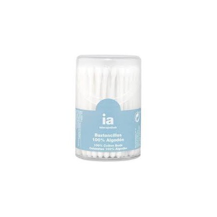 Interapothek bastoncillos ALGODON oidos 100 unidades Interapothek bastoncillos ALGODON oidos 100 unidades