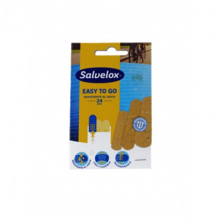 SALVELOX EASY TO GO APOSITO ADHESIVO RESISTENTE 24 UNIDADES SALVELOX EASY TO GO APOSITO ADHESIVO RESISTENTE 24 UNIDADES