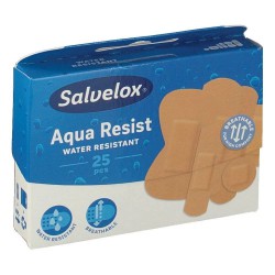 Salvelox apositos plastico aqua resist surtido 25 tiritas 5 tamaños