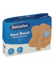 Salvelox apositos plastico aqua resist surtido 25 tiritas 5 tamaños