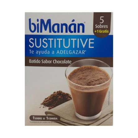 Bimanan batido chocolate 250 g 50 g x 5 batidos Bimanan batido chocolate 250 g 50 g x 5 batidos