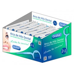 ORATEK ARCO DE HILO DENTAL DE DOBLE HILO 100 UNIDADES