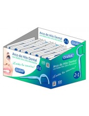 ORATEK ARCO DE HILO DENTAL DE DOBLE HILO 100 UNIDADES