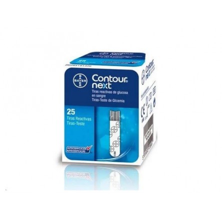 CONTOUR NEXT 25 TIRAS DE GLUCOSA EN SANGRE CONTOUR NEXT 25 TIRAS DE GLUCOSA EN SANGRE