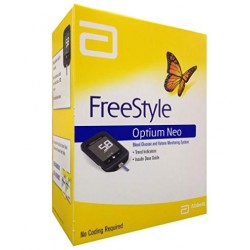 GLUCOMETRO FREESTYLE OPTIUM NEO MEDIDOR DE GLUCOSA CON PINCHADOR + LANCETAS + 10 TIRAS REACTIVAS