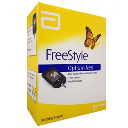 GLUCOMETRO FREESTYLE OPTIUM NEO MEDIDOR DE GLUCOSA CON PINCHADOR Y LANCETAS SIN TIRAS REACTIVAS GLUCOMETRO FREESTYLE OPTIUM NEO MEDIDOR DE GLUCOSA CON PINCHADOR Y LANCETAS SIN TIRAS REACTIVAS