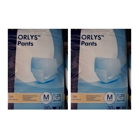 PAÑAL ADULTO ORLYS PANTS ANATOMICO DIA TALLA MEDIA 60 UNIDADES