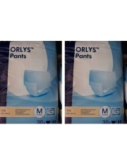 PAÑAL ADULTO absorbente de incontinencia de orina ORLYS PANTS ANATOMICO DIA TALLA MEDIA 60 UNIDADES