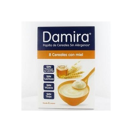 Damira papilla 8 cereales con miel 600 g Damira papilla 8 cereales con miel 600 g