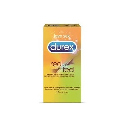 Durex preservativos real feel sin latex 12 unidades