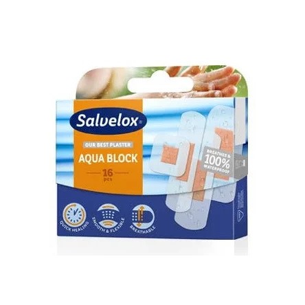 SALVELOX AQUA BLOCK APOSITO ADHESIVO 16 APOSITOS SALVELOX AQUA BLOCK APOSITO ADHESIVO 16 APOSITOS