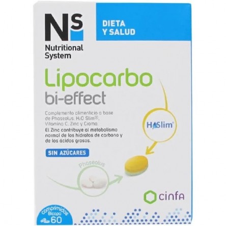 NS LIPOCARBO BI-EFFECT 60 COMPRIMIDOS BICAPA NS LIPOCARBO BI-EFFECT 60 COMPRIMIDOS BICAPA